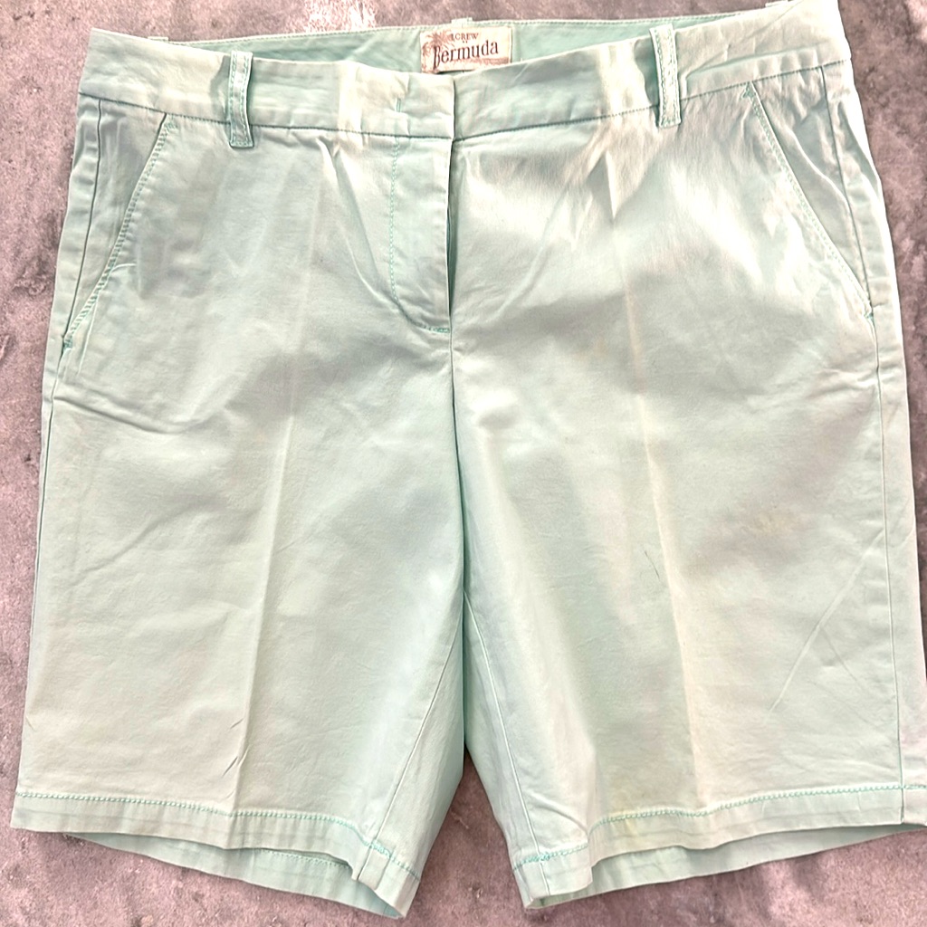 Women’s Light Green Jcrew Bermuda Shorts